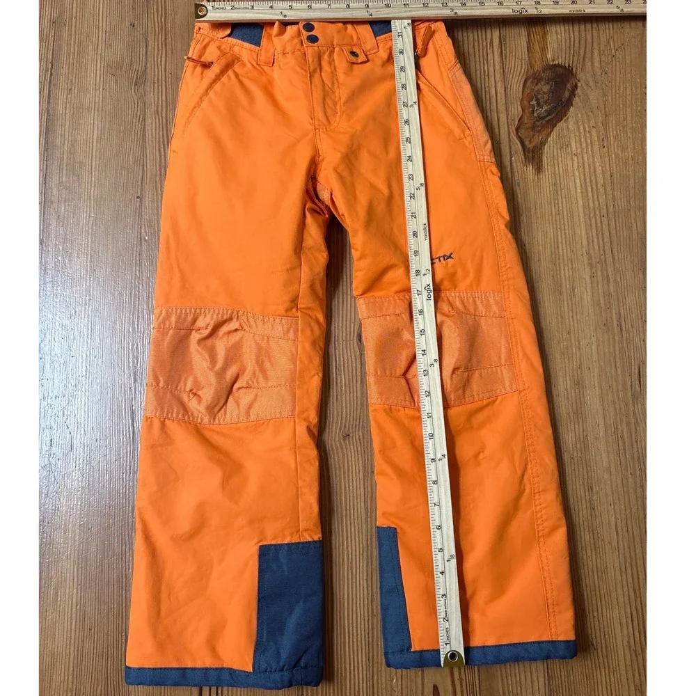 Arctix Snow Pants Kids Orange Insulated Winter Ski Trousers SIZE Medium M